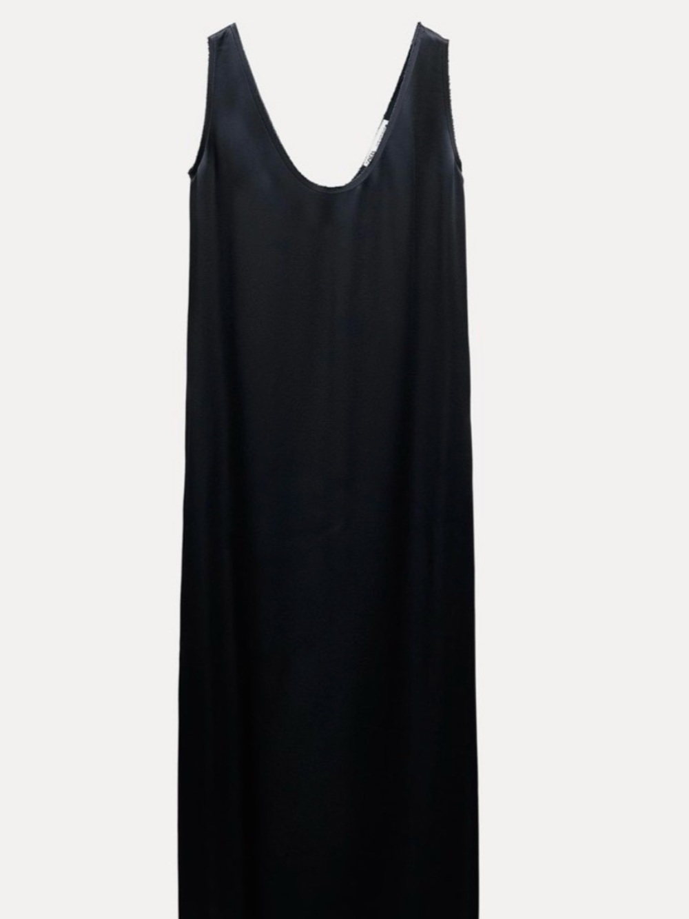 Zara satin split slip dress